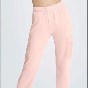 WILDFOX NIKKI CARGO SOFT SWEATPANTS MEDIUM PEACH